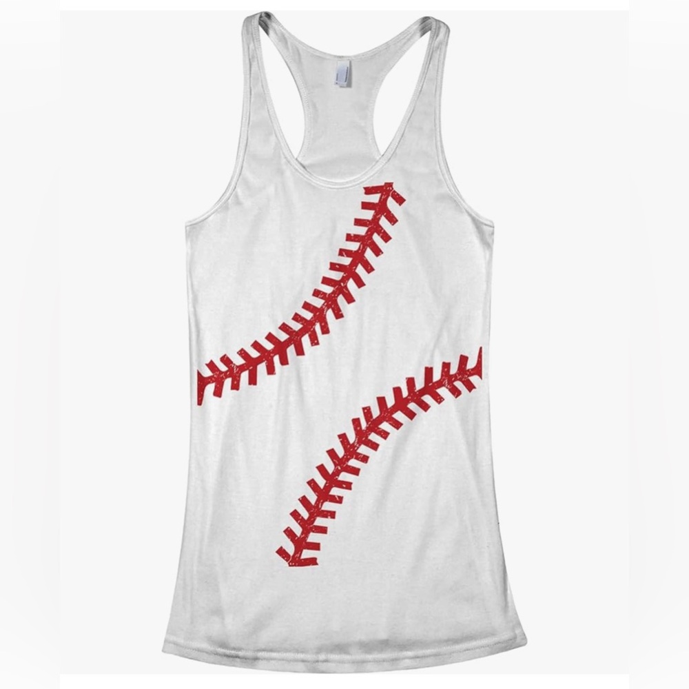 Women’s NWOT small baseball graphic tank top